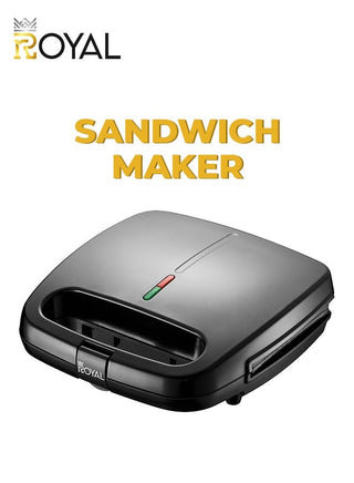 Sandwich Maker 2 Slice Fixed Plates Ready Light Indicator 800 W Royal RA-SMF108