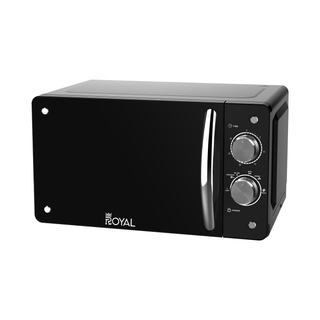 Manual Microwave Oven, 6 Power Leves, 30 min Timer, Child Safety-Lock, RA-20XM1 Black